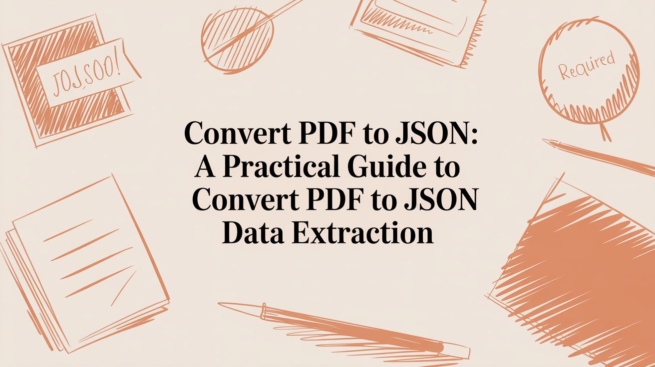 Convert PDF to JSON: A Practical Guide to convert pdf to json Data Extraction