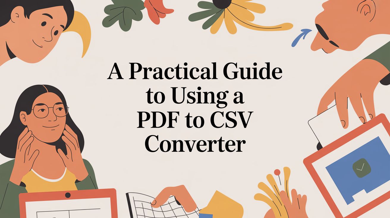 A Practical Guide to Using a PDF to CSV Converter