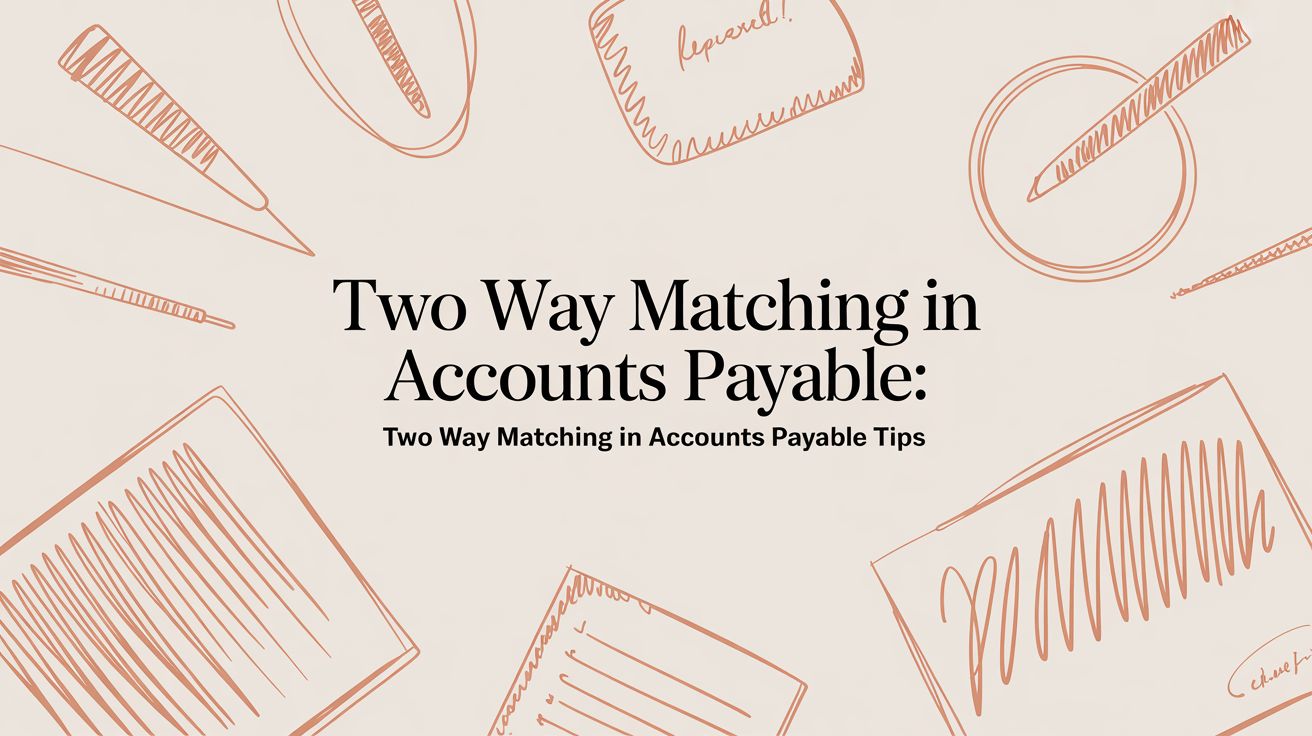 Two Way Matching in Accounts Payable: two way matching in accounts payable tips